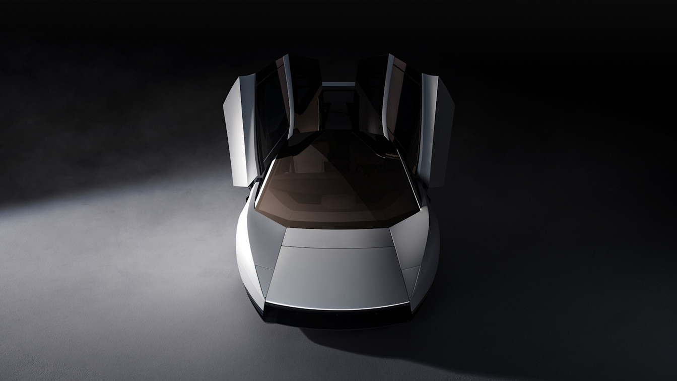 Nouveau Tesla Roadster blanc, portes ouvertes, visuel officiel de la présentation d’octobre 2026